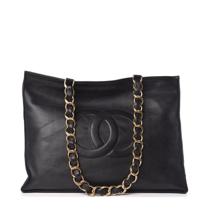 Chanel Lambskin CC Tote Black 1 of 24