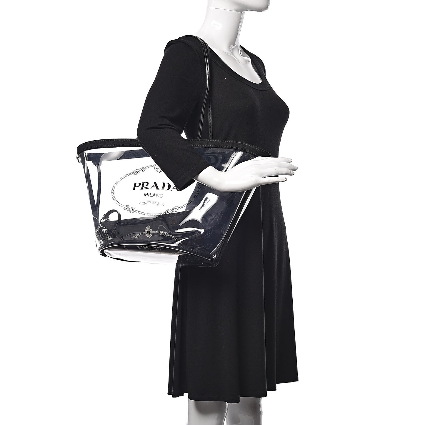 Plexiglass Canapa Shopper Tote Black