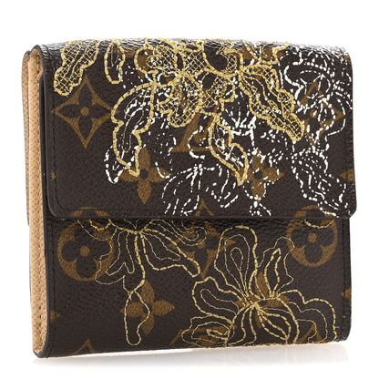 Louis Vuitton Monogram Dentelle Elise Wallet Gold 3 of 9