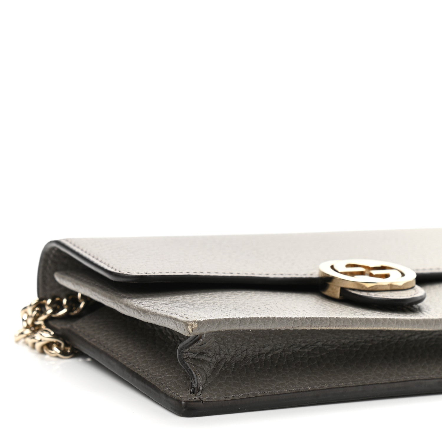 Gucci Dollar Calfskin Interlocking G Chain Wallet Loess 9 of 10