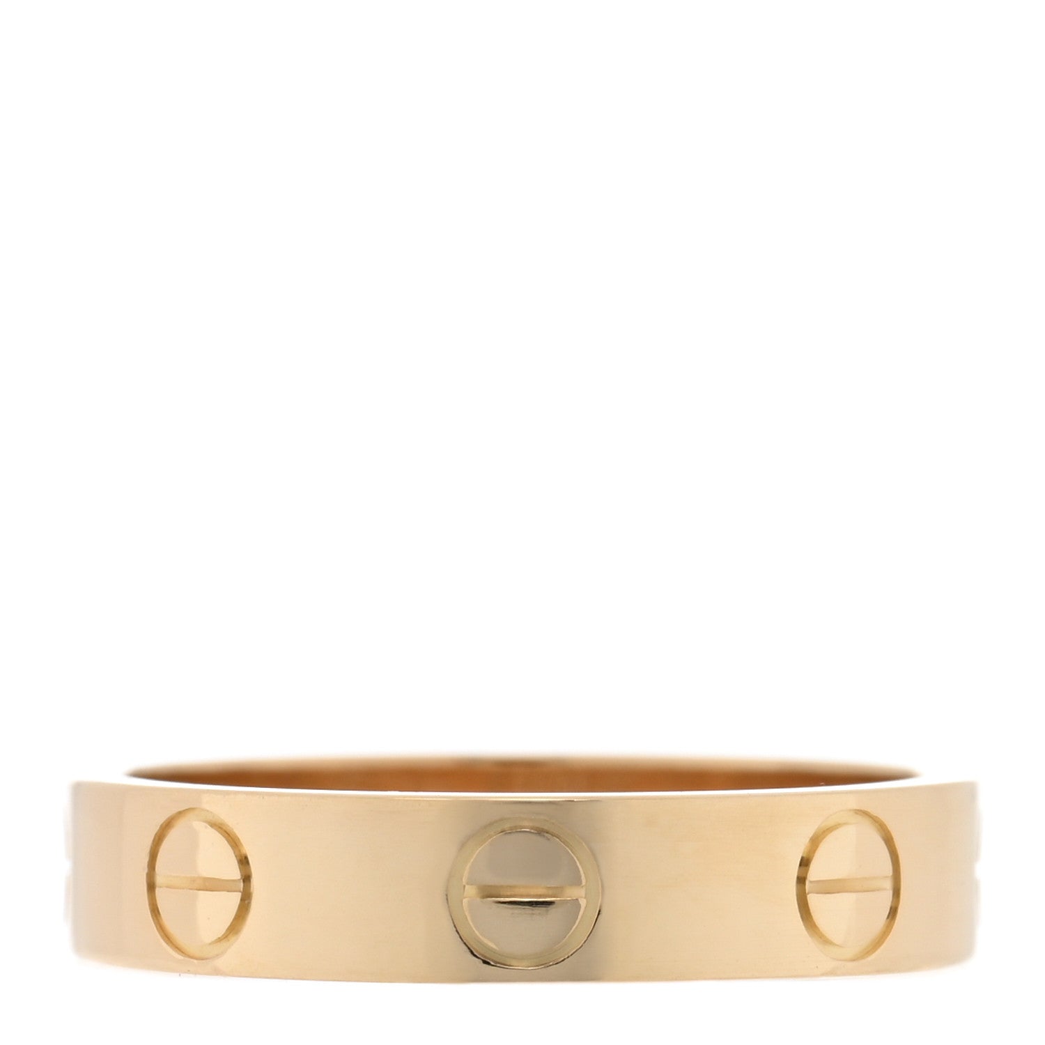 Cartier 18K Yellow Gold 3.5mm LOVE Wedding Band Ring 48 4.5 3 of 6