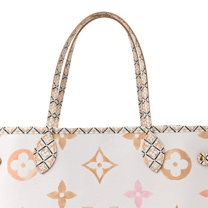 Louis Vuitton Monogram Giant By The Pool 2.0 Neverfull MM Beige 9 of 11