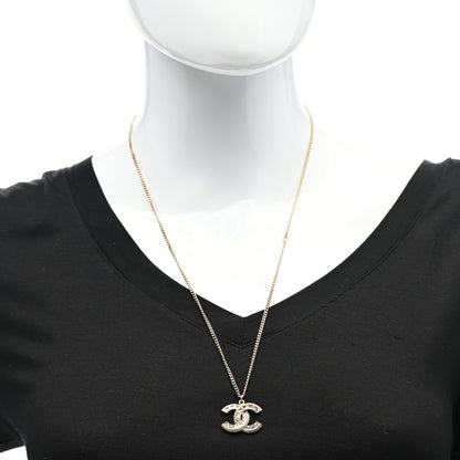 Chanel Baguette Crystal CC Necklace Gold 2 of 5