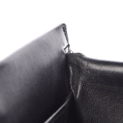 Gucci Calfskin Bamboo Top Handle Bag Black 17 of 29