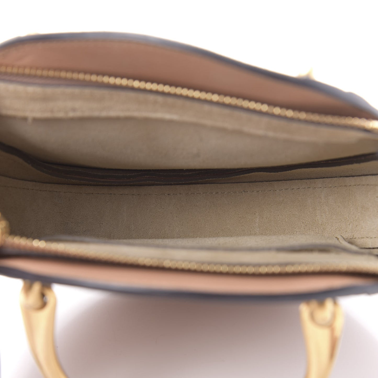 Goatskin Suede Mini Pixie Bag Nougat