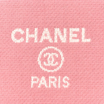 Chanel Mixed Fibers Small Deauville Pouch Pink 6 of 8