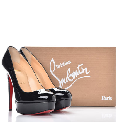 Christian Louboutin Patent Bianca 140 Pumps 37 Black 9 of 9
