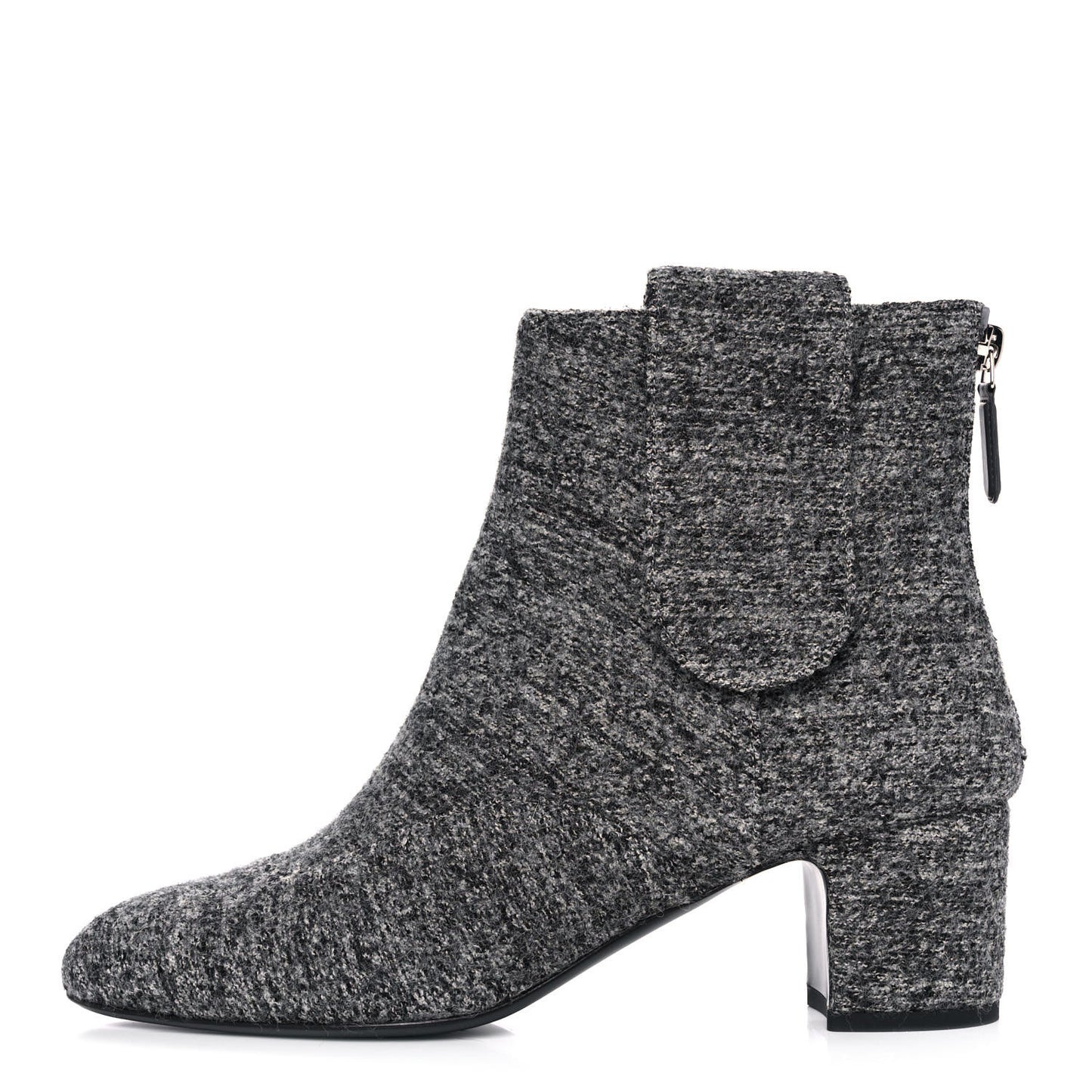 Tweed Short Boot 38.5 Grey