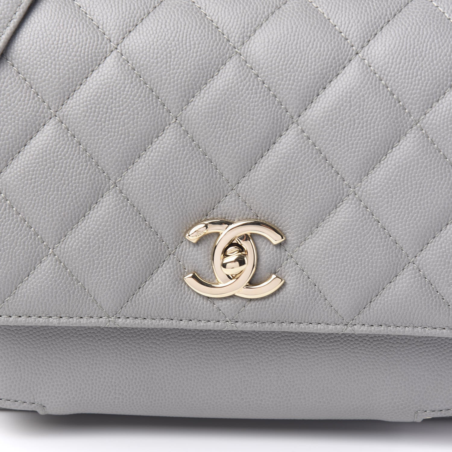 Chanel Caviar Quilted Medium Business Affinity Flap Grey 9 of 10