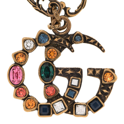 Gucci Crystal Marmont Necklace Aged Gold Multicolor 4 of 8