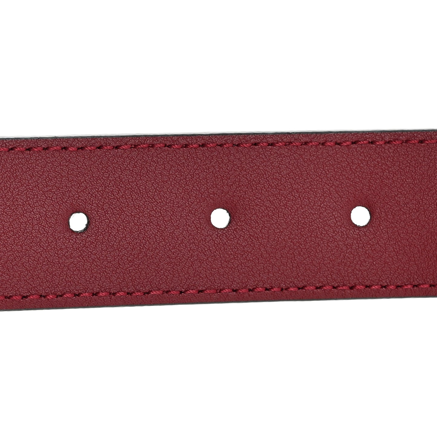 Plutone Calfskin Double G 30mm Belt 80 32 Rosso Ancora