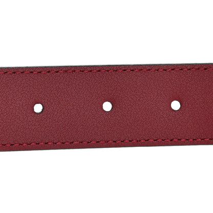Gucci Plutone Calfskin Double G 30mm Belt 80 32 Rosso Ancora 5 of 6