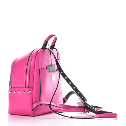 MCM Calfskin Mini Duchess Polke Studs Backpack Electric Pink 3 of 10