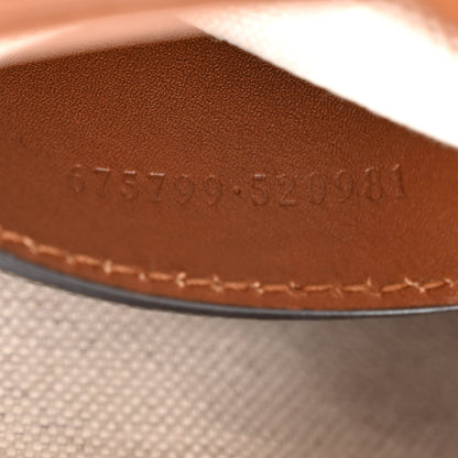 Gucci New Canvas Charisma Calfskin Crystal GG Monogram Mini Jackie 1961 Hobo Camel Ebony 7 of 10