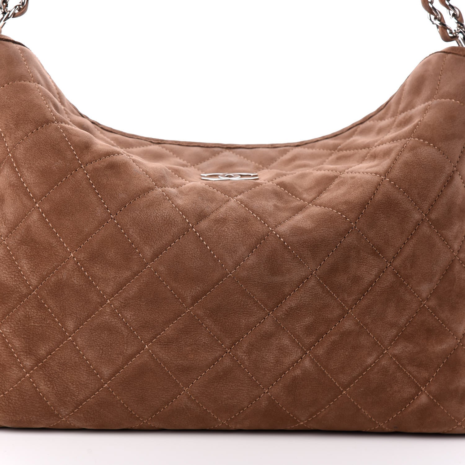 Chanel Nubuck Hobo Light Brown 8 of 10