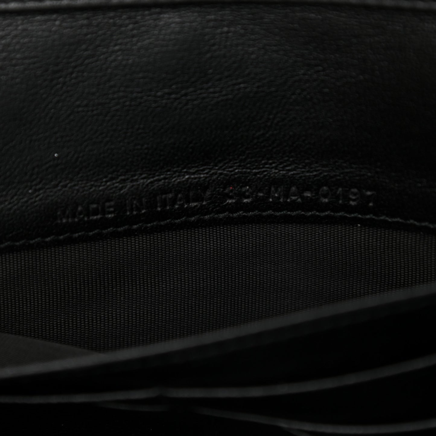 Lambskin Cannage Studded Dioraddict Wallet on Chain Black