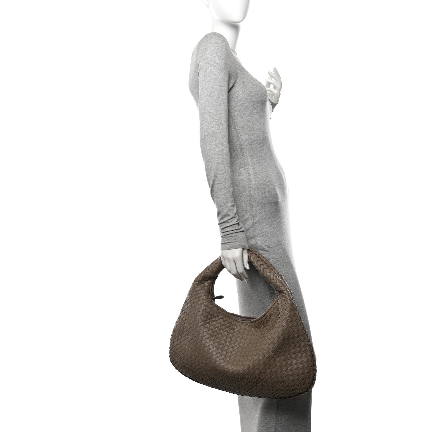 Bottega Veneta Nappa Intrecciato Large Veneta Hobo Fume 2 of 10