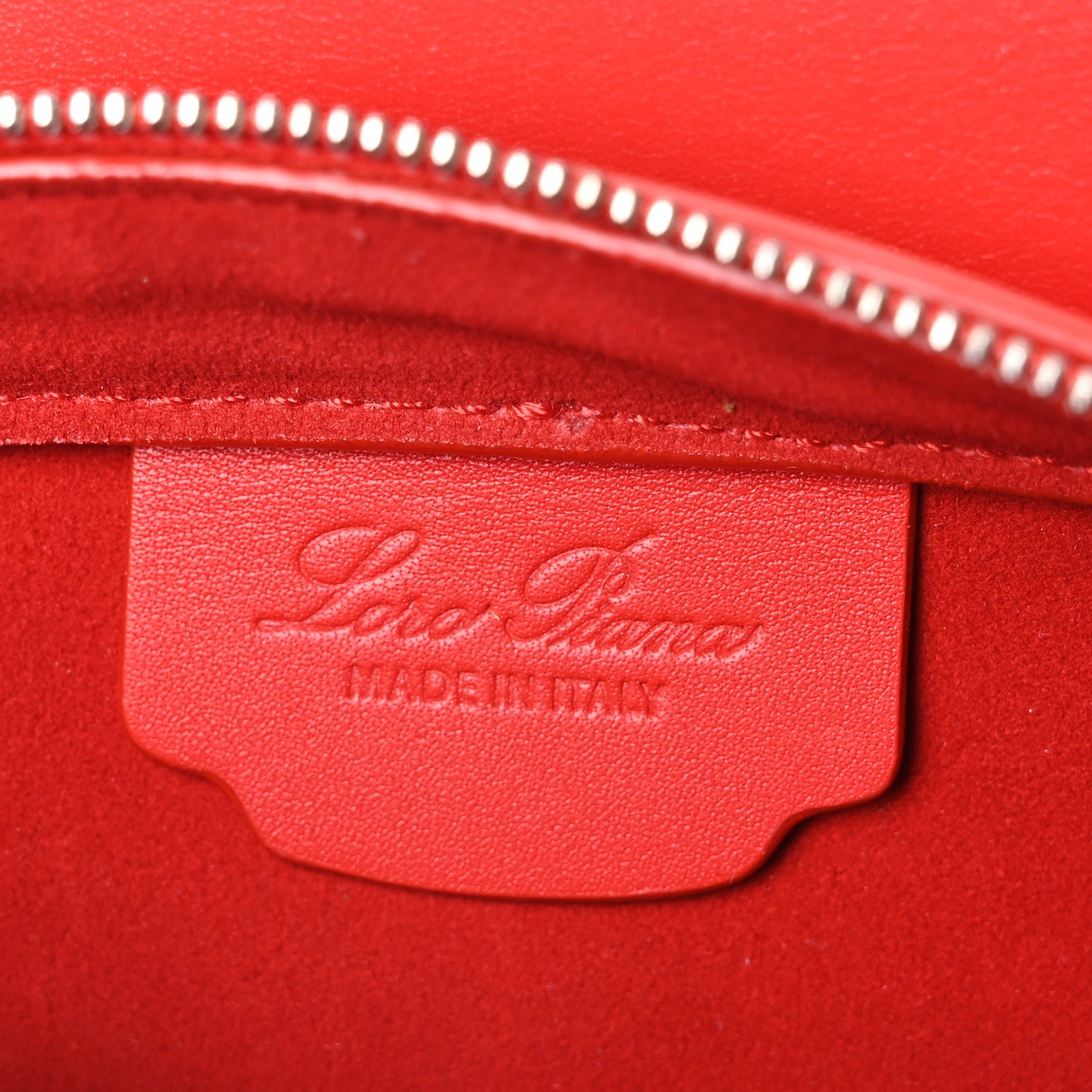 Loro Piana Smooth Calfskin Sesia Crossbody Fire Red 6 of 10