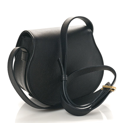 Chloe Grained Calfskin Small Marcie Saddle Bag Black 2 of 8