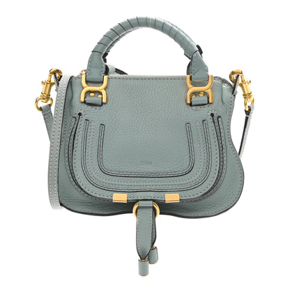 Chloe Calfskin Mini Marcie Satchel Mint Blue 1 of 8