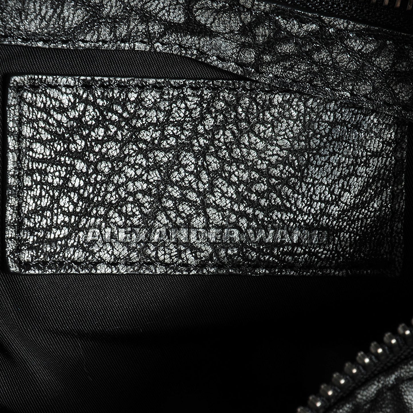 Lambskin Rocco Dumbo Satchel Silver