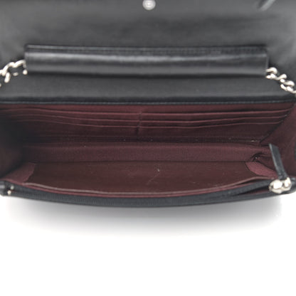 Chanel Lambskin Quilted Wallet On Chain WOC Black 5 of 14