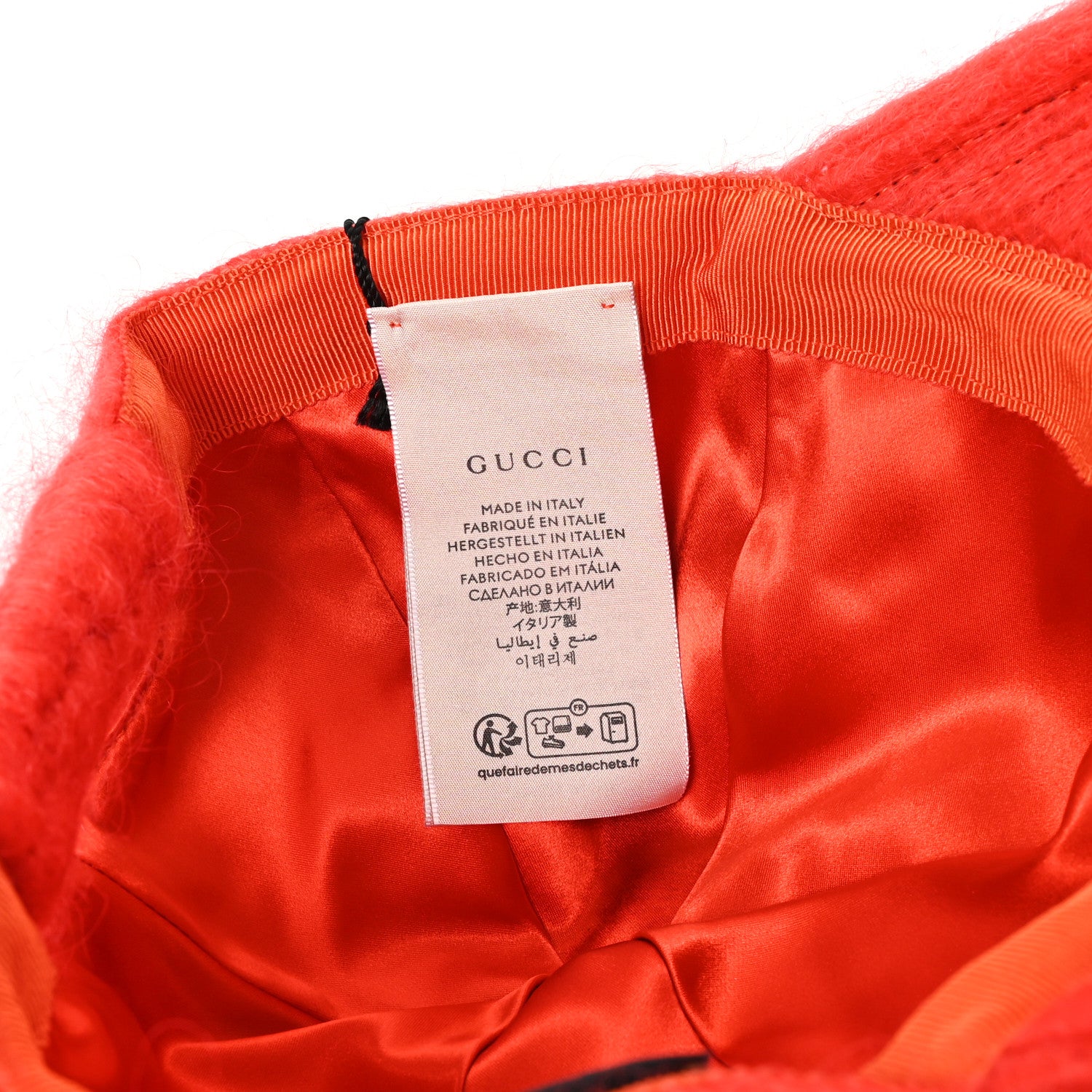 Gucci Mohair GG Lauren Baseball Hat L Orange 9 of 9