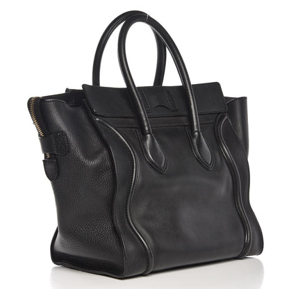 Celine Smooth Calfskin Mini Luggage Black 3 of 17