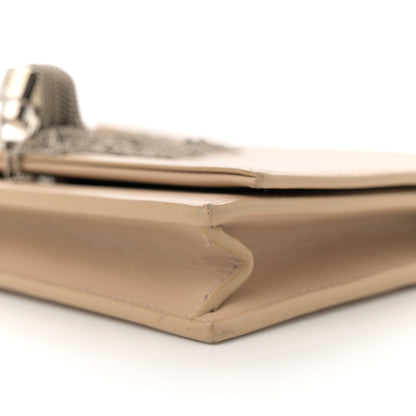 Saint Laurent Smooth Calfskin Classic Monogram Kate Tassel Chain Wallet Dark Beige 10 of 17