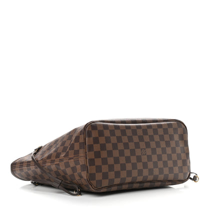 Louis Vuitton Damier Ebene Neo Neverfull MM Rose Ballerine 5 of 11