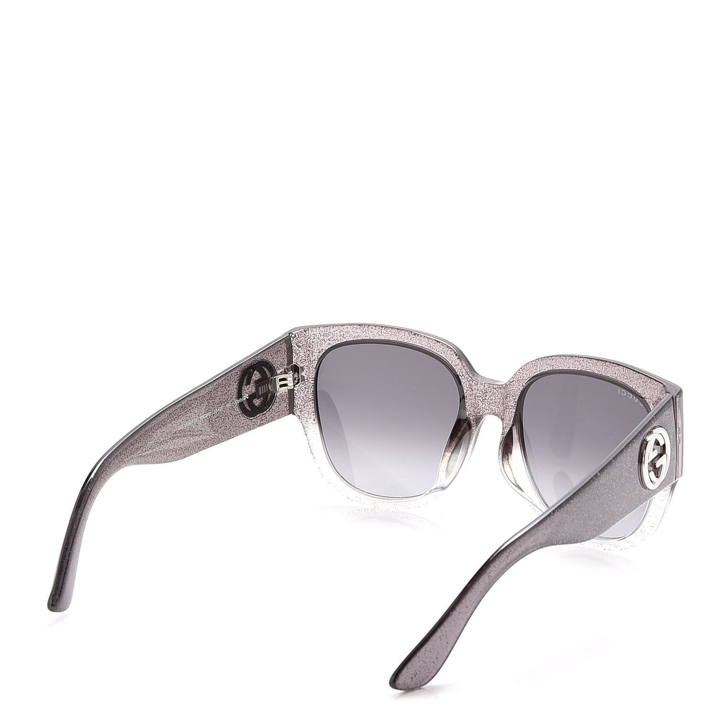 Glitter Square Optyl Sunglasses 3836/F/S Black Silver