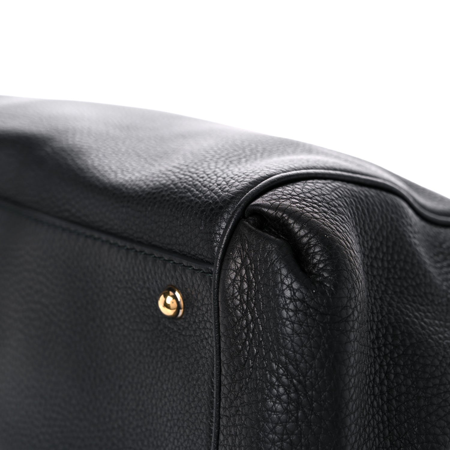 Gucci Pebbled Calfskin Ride Medium Top Handle Bag Black 11 of 11