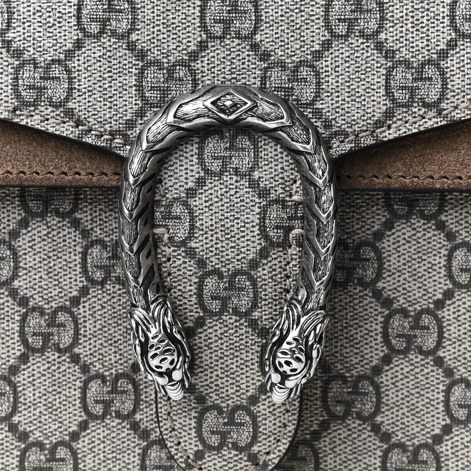 Gucci GG Supreme Monogram Mini Dionysus Shoulder Bag Taupe 5 of 13