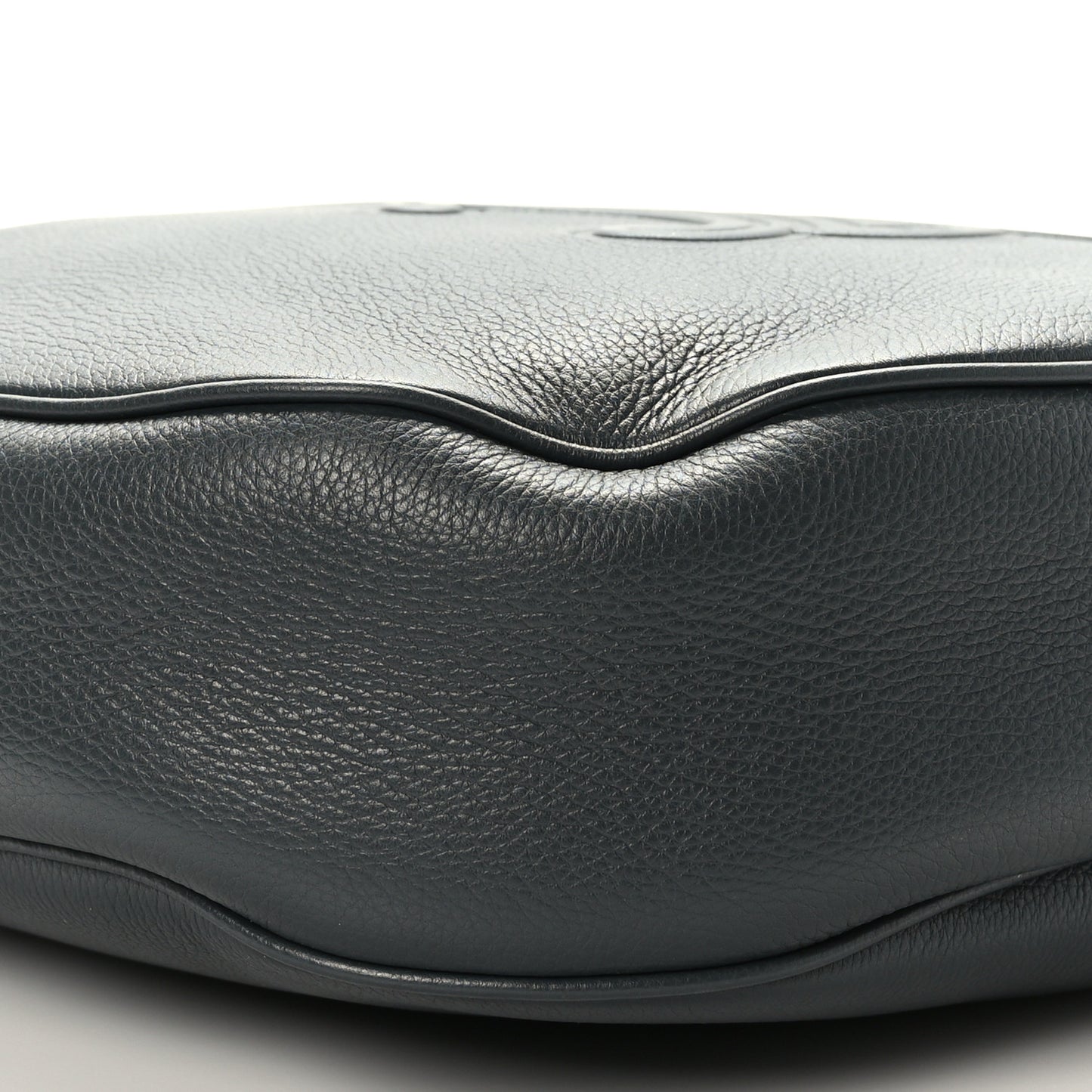 Calfskin Triomphe Heloise Shoulder Bag Slate Grey