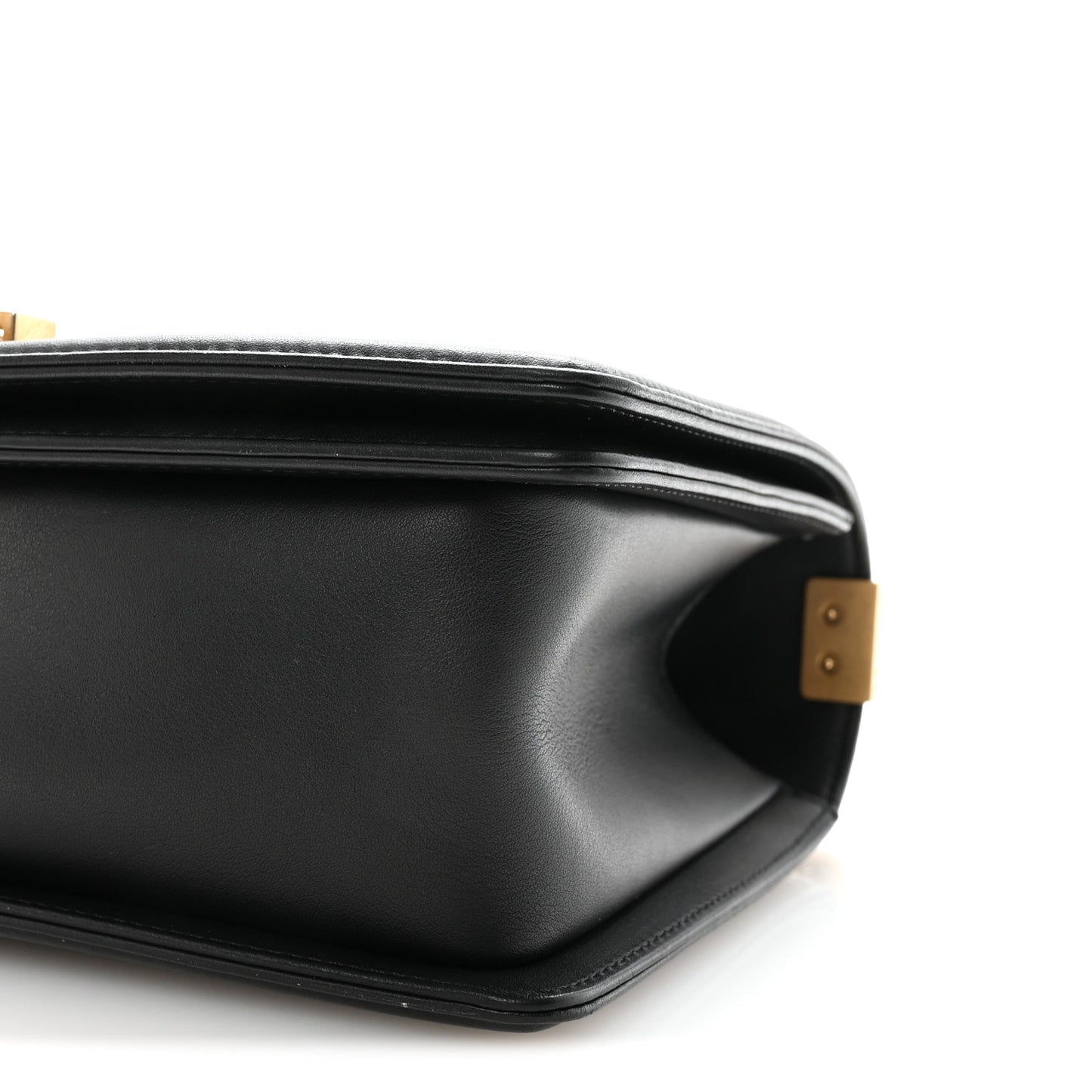 Calfskin Quilted Medium Boy Flap Black