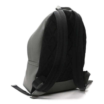 Burberry Calfskin Logo Embossed Backpack Charcoal Grey 2 of 10