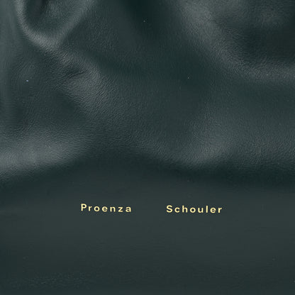 Proenza Schouler Calfskin Large Ruched Tote Petrol Green 7 of 13