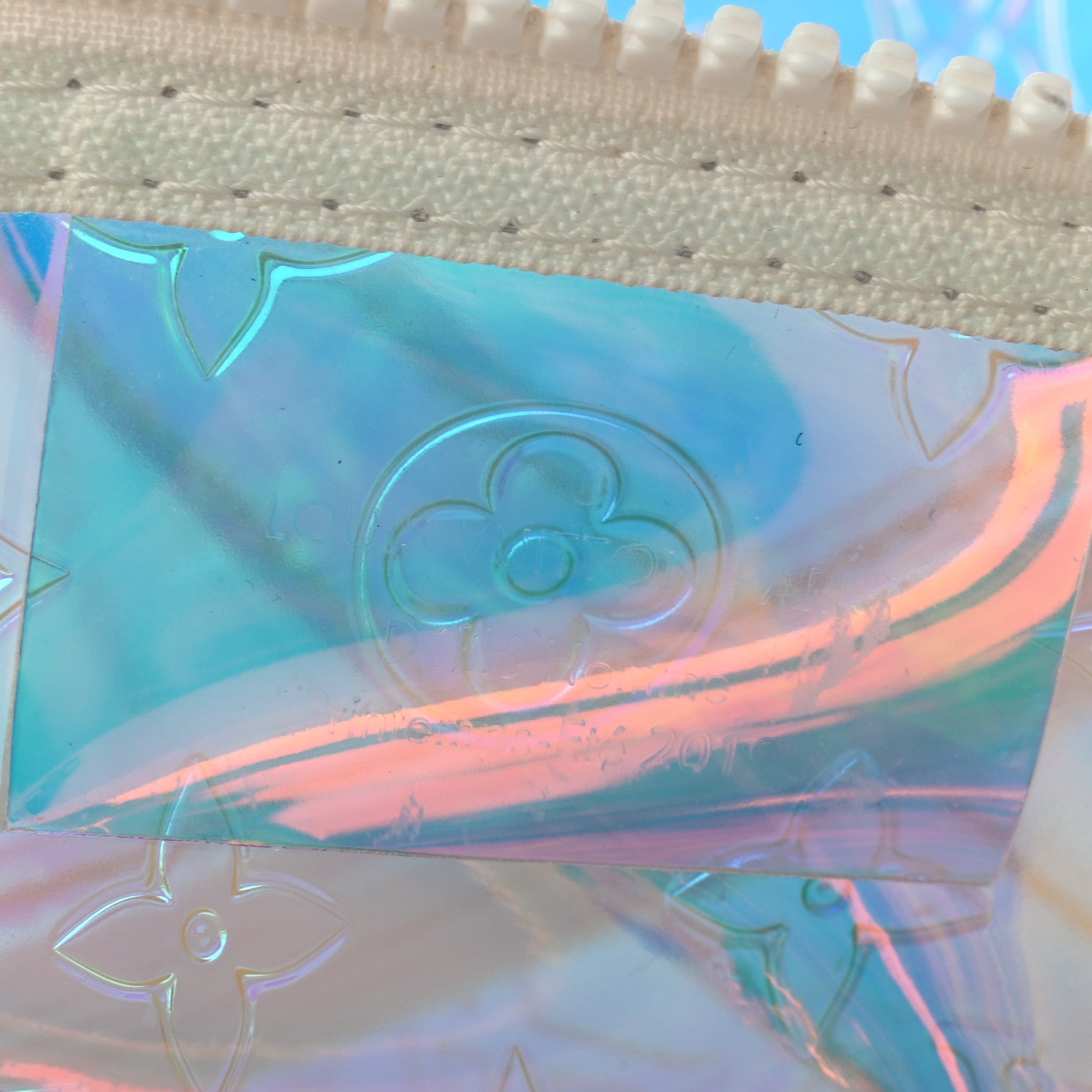 Louis Vuitton PVC Monogram Keepall Bandouliere 50 Iridescent Prism 6 of 10