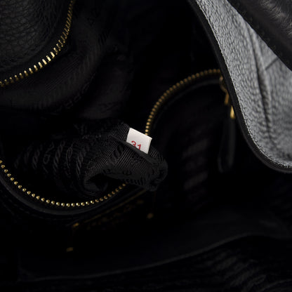 Prada Vitello Daino Hobo Black 9 of 10