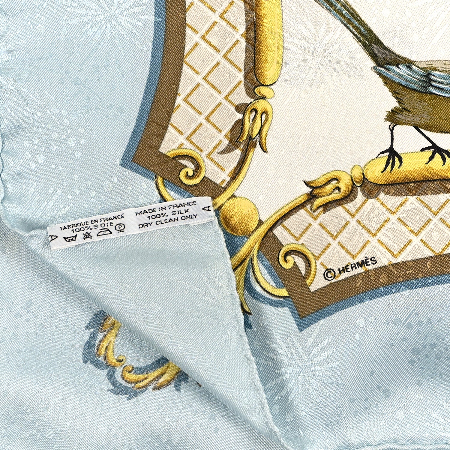 Hermes Jacquard Silk La Cle Des Champs Scarf 90 3 of 3
