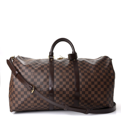 Louis Vuitton Damier Ebene Keepall Bandouliere 55 1 of 10