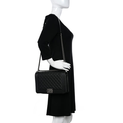 Chanel Caviar Quilted New Medium Boy Flap Black 2 of 12