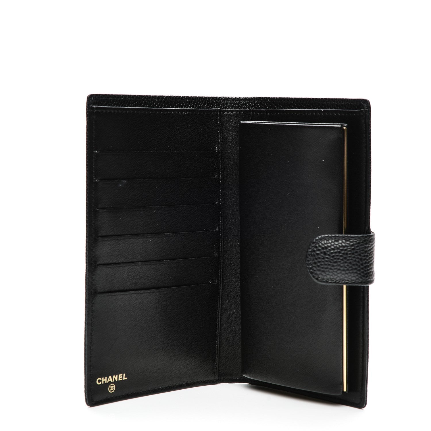 Chanel Caviar Timeless CC French Wallet Black 5 of 8