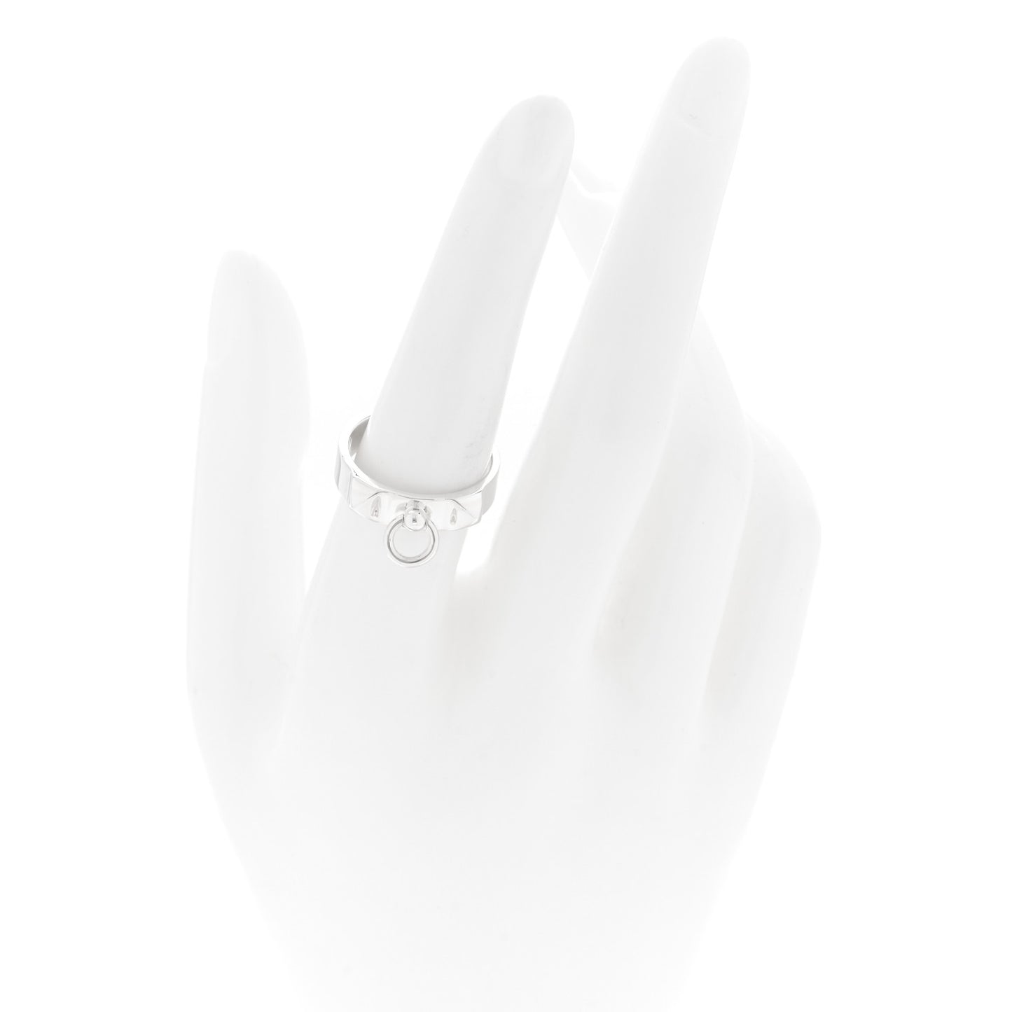 Sterling Silver PM Collier De Chien Ring 55 7.25