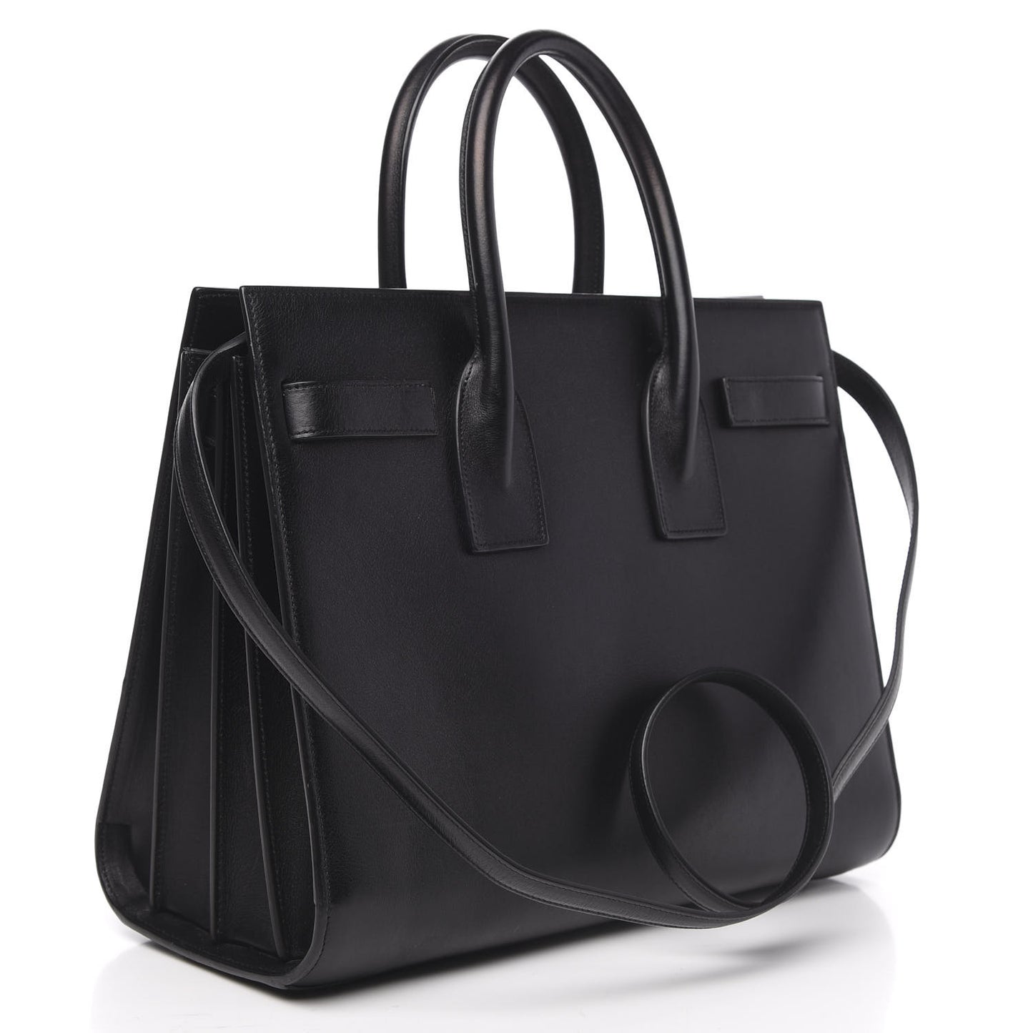Calfskin Small Sac De Jour Black