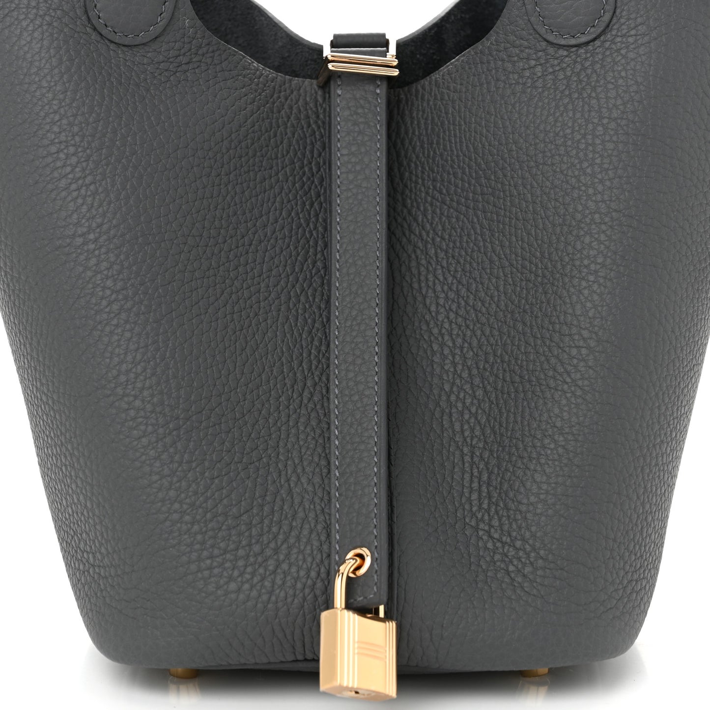 Taurillon Clemence Picotin Lock 18 PM Ardoise