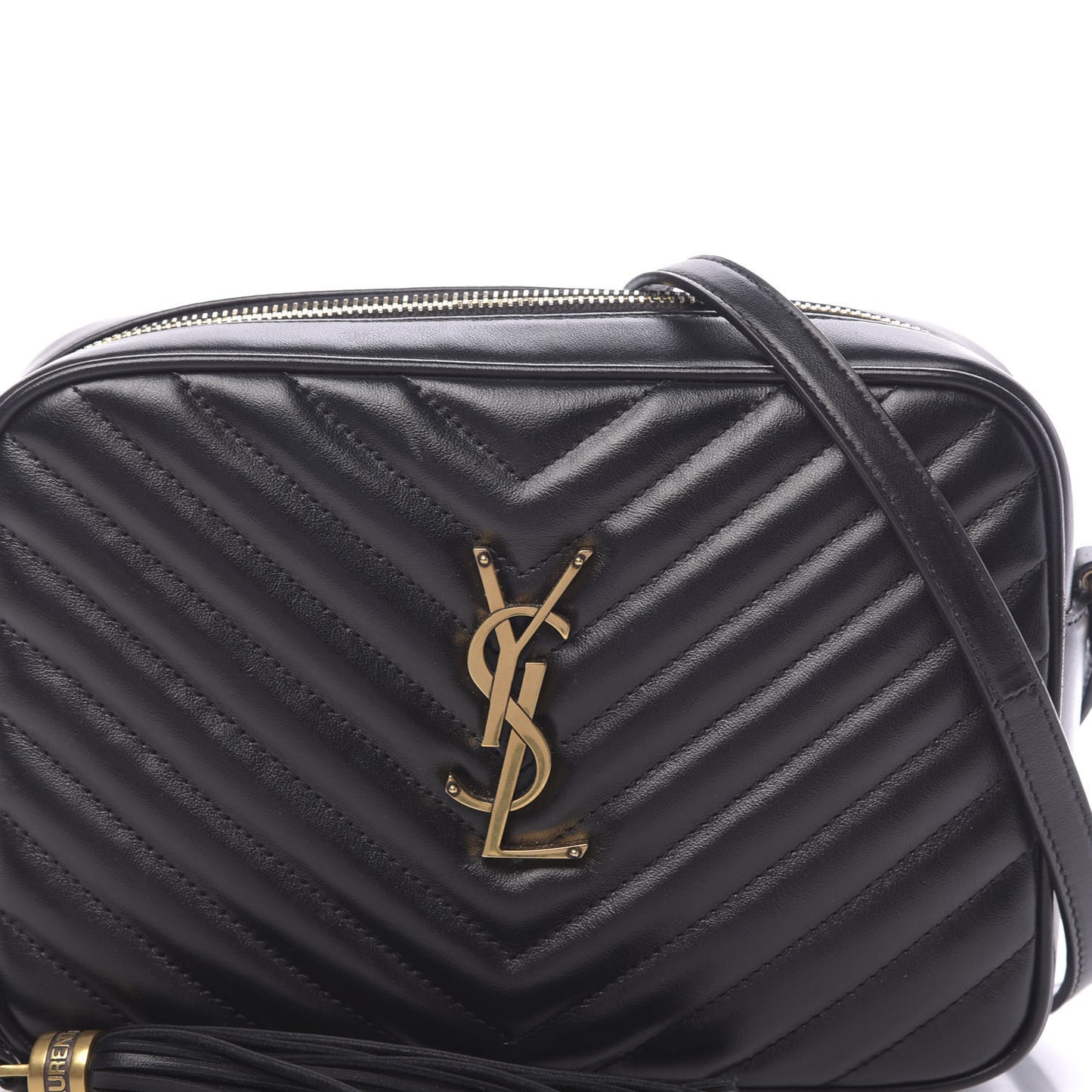 Calfskin Matelasse Monogram Lou Camera Bag Black