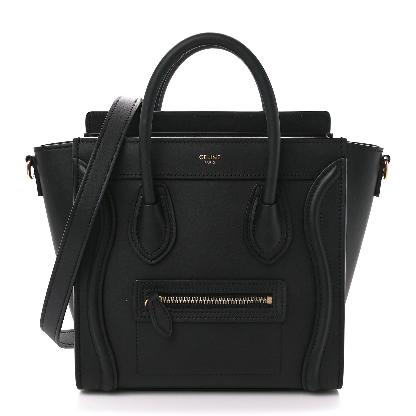 Smooth Calfskin Nano Luggage Black