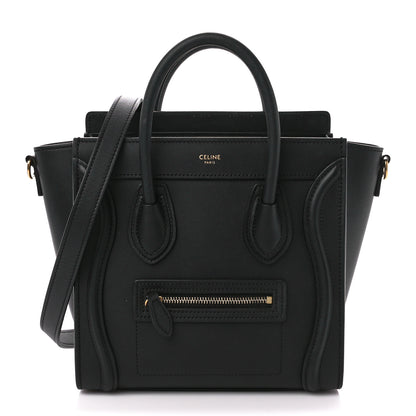 Celine Smooth Calfskin Nano Luggage Black 1 of 11