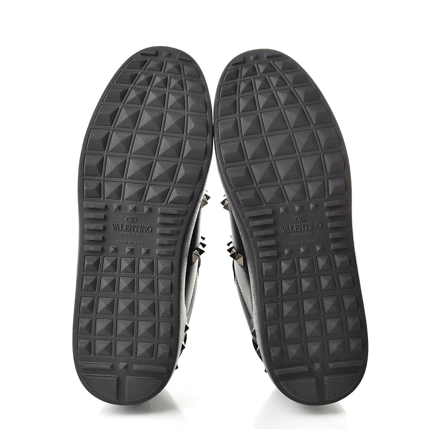 Valentino Garavani Calfskin Rockstud Untitled Open Sneakers 37 Black 5 of 8
